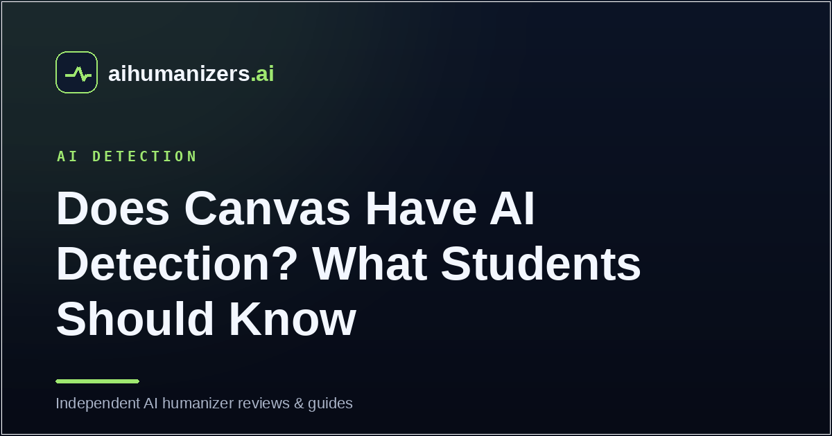 Does Canvas Have AI Detection