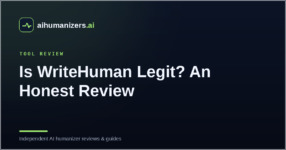 Is WriteHuman Legit? An Honest Review