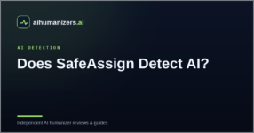 Does SafeAssign Detect AI?