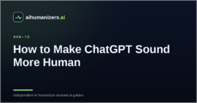 How to Make ChatGPT Sound More Human